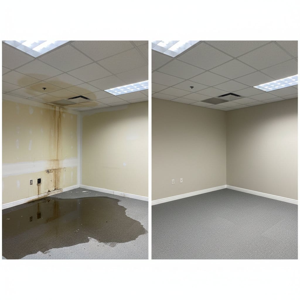 Structural Drying & Dehumidification restoration β commercial office space of commercial property in Saddle River, NJ
