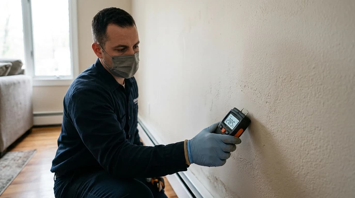 Professional water damage restoration work - How can moisture meters help in detection?